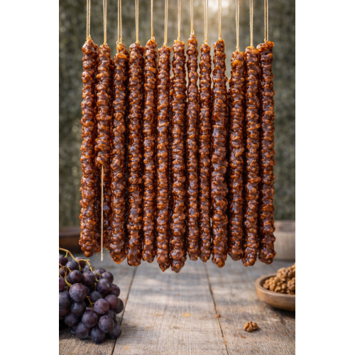 ÜZÜM PEKMEZLİ TÜM KELEBEK CEVİZLİ SUCUK 1 KG 